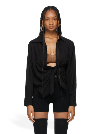 Jacka Jacquemus La Montagne 'La Chemise Bahia' Svart | 213SH002-1020