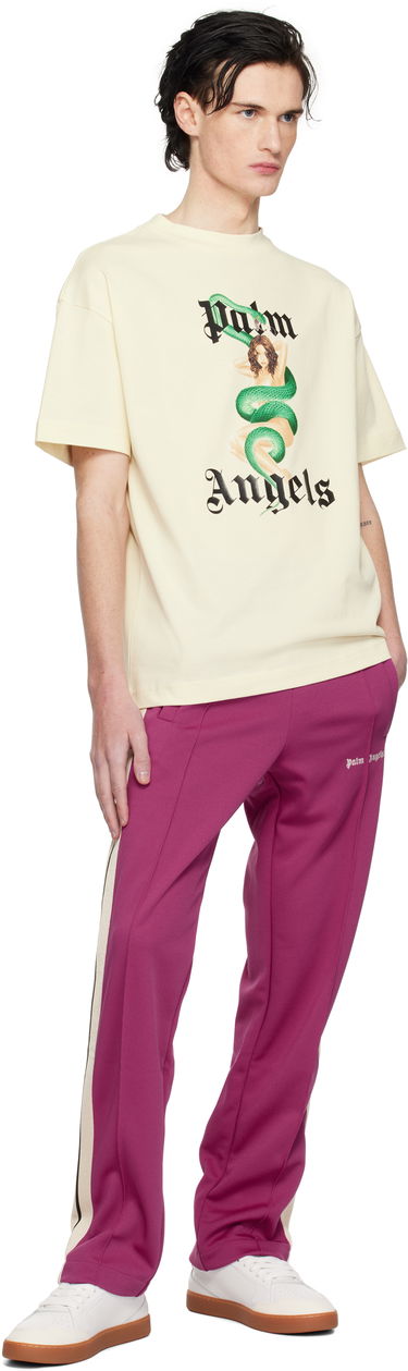 T-shirt Palm Angels Pin Up Graphic Print T-Shirt Gul | PMAA001S25JER0070B10, 3