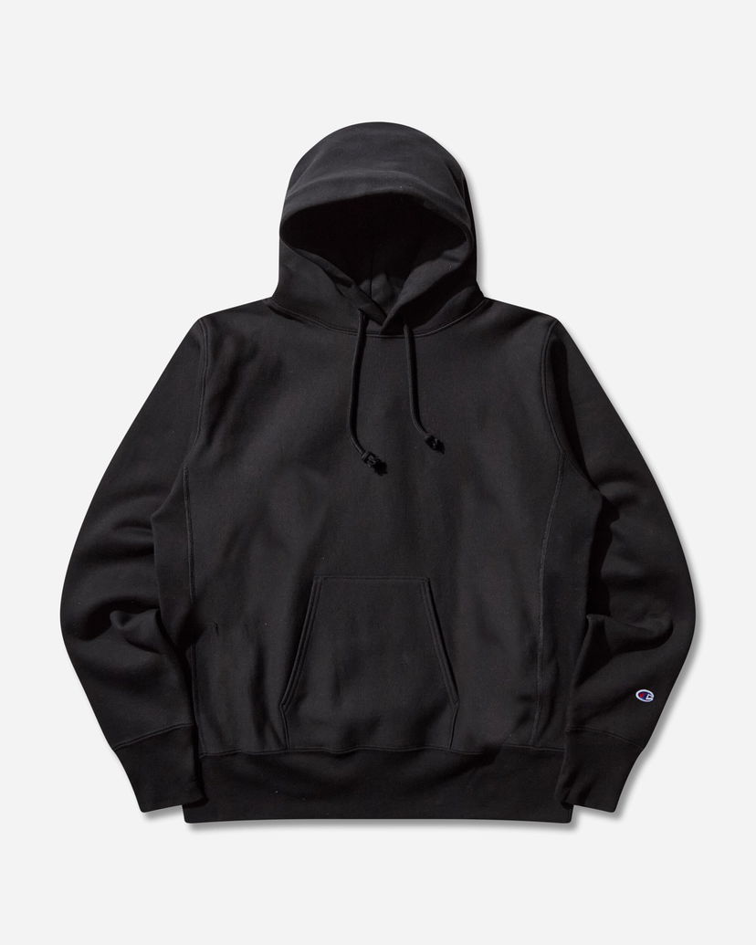 Sweatshirt Champion Reverse Weave Made in USA Hoodie Svart | 221580 X090