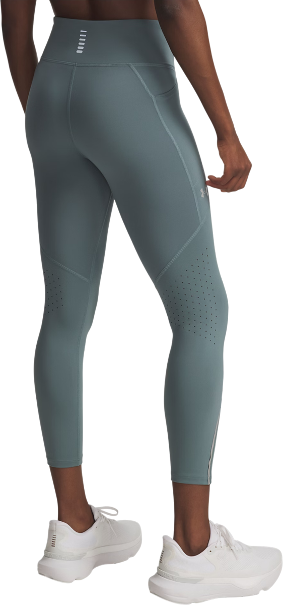 Damasker Under Armour Launch Ankle Tights with Perforated Panels and Reflective Detail Turkos | 1369771-587, 1