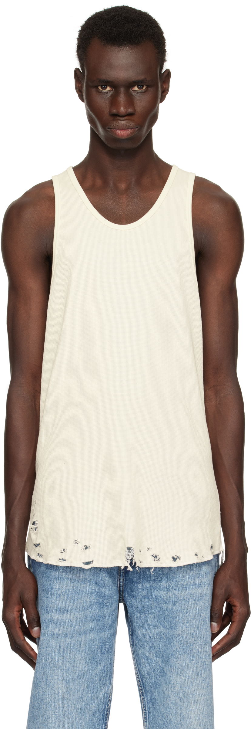 Linne John Elliott John Elliott Folsom Thermal Tank Top Vit | A066M66905A