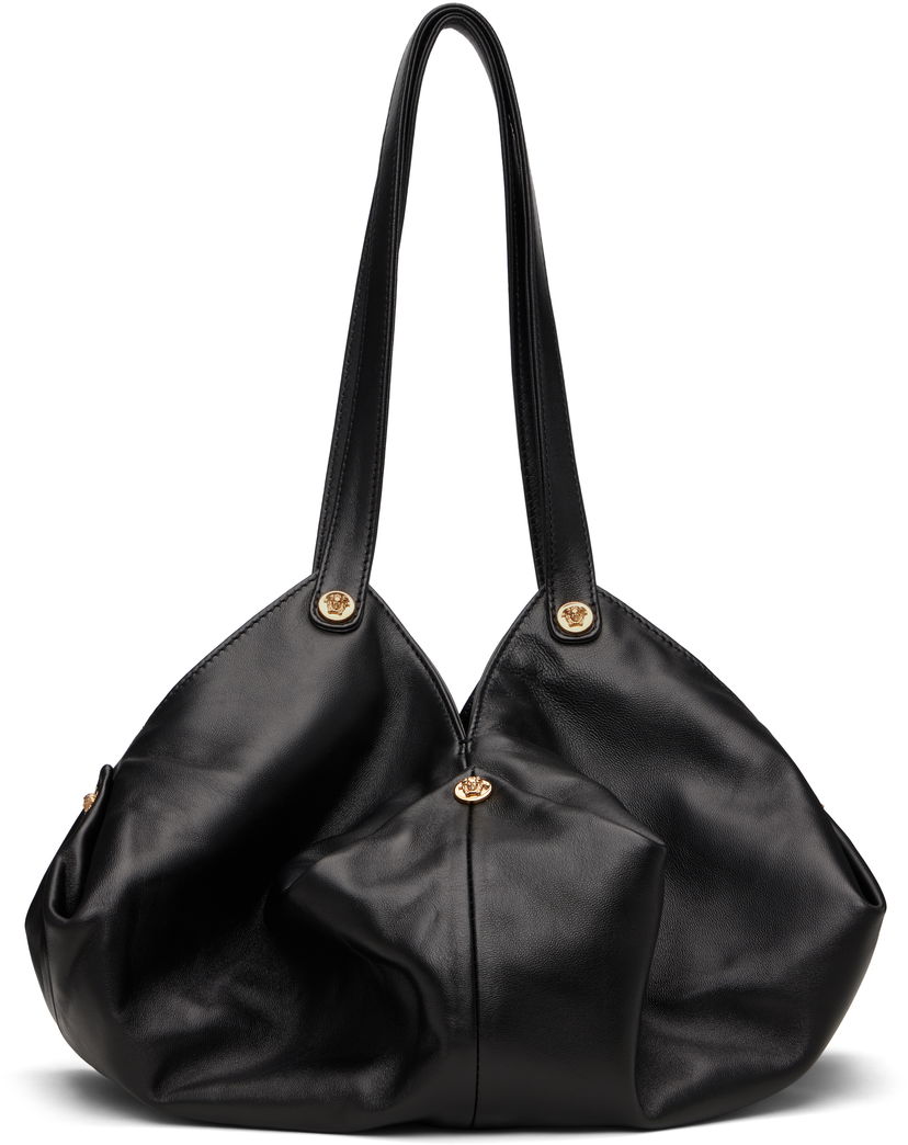 Axelväska Versace Versace Protea Shoulder Bag Svart | 1014315_1A11782