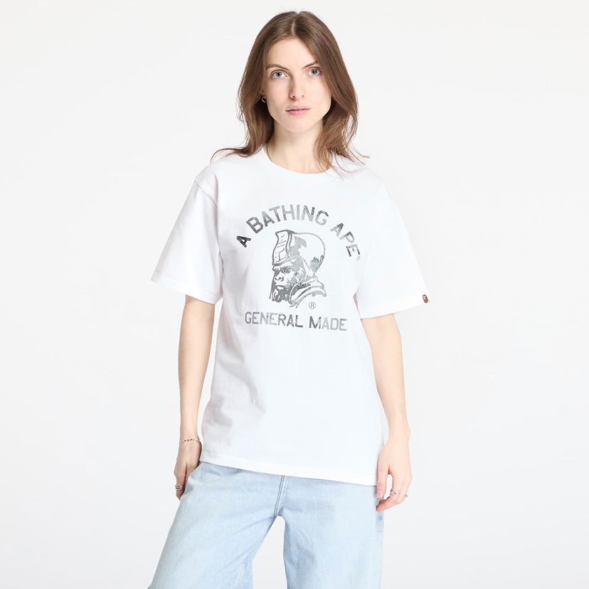 T-shirt BAPE A BATHING APE High Tone Bleach General Made Tee Vit | 001TEL301046MWHT