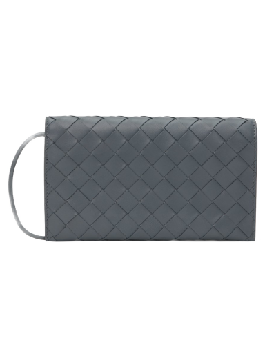 Axelväska Bottega Veneta Wallet On Strap Bag Grå | 708586 VCPP3