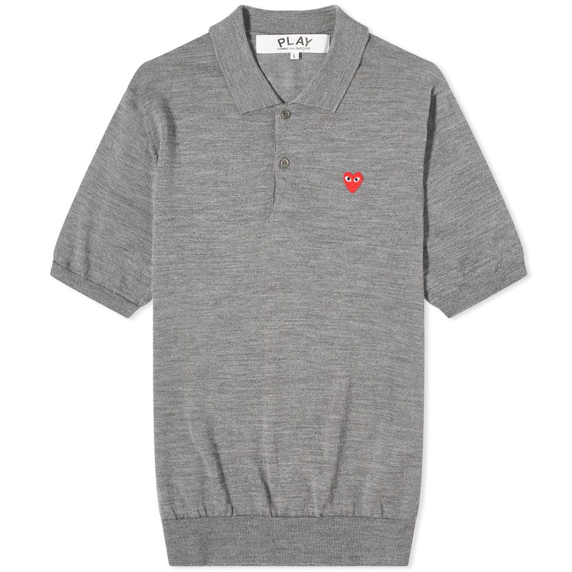 Polotröja Comme des Garçons Play Men's Knit Grå | P1N094-3