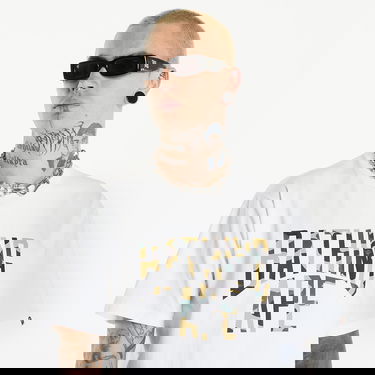 T-shirt BAPE A BATHING APE 1St Camo Nyc Logo Tee White Vit | 001TEK301011M WHT, 3