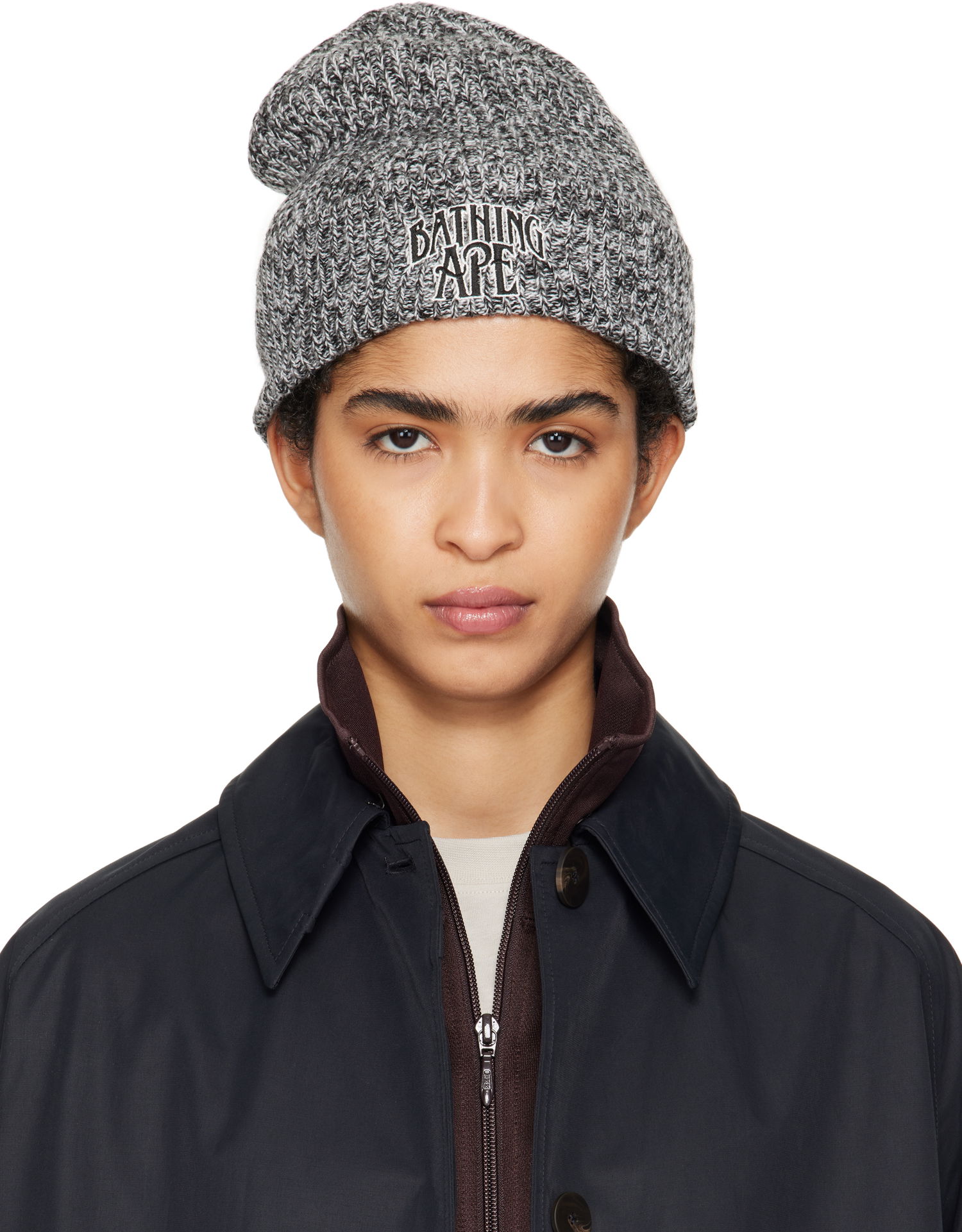 Mössa BAPE BAPE Gradient Knit Beanie Grå | 001HTK801307M, 0