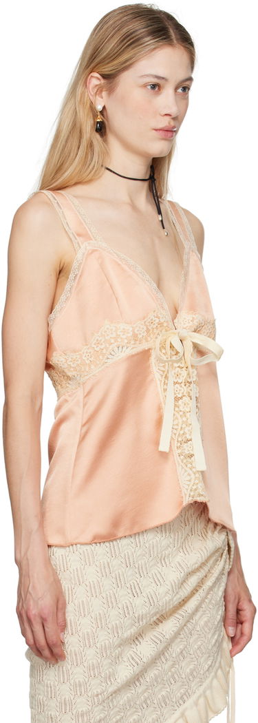 Linne Anna Sui Lace Trim Satin Camisole Rosa | 624M23, 1