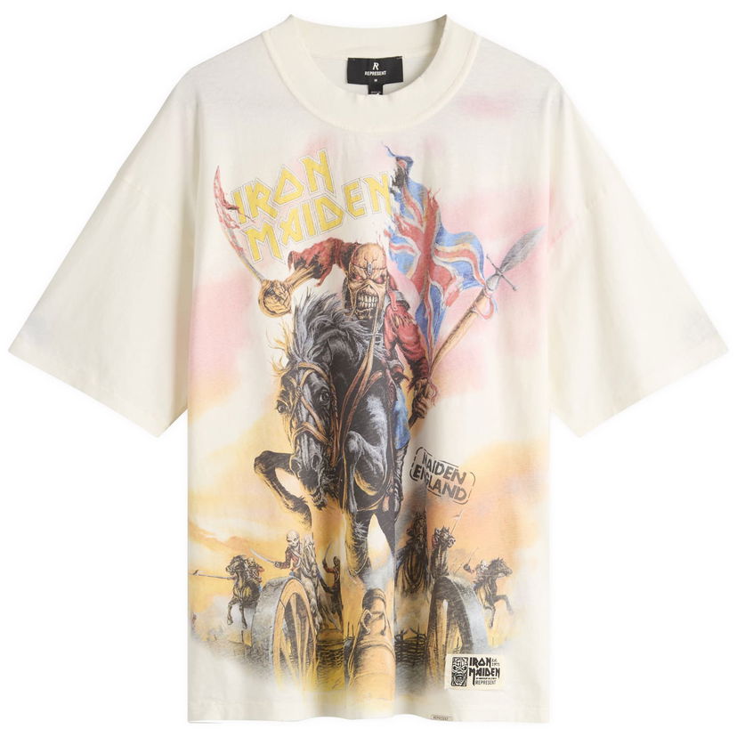 T-shirt Represent Clo Iron Maiden Steed Graphic Tee Vit | MLM100581-72