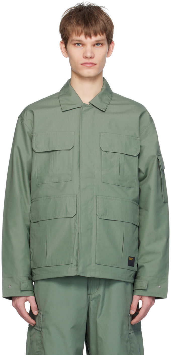 Jacka Carhartt WIP Military Style Button Up Jacket Grön | I032979