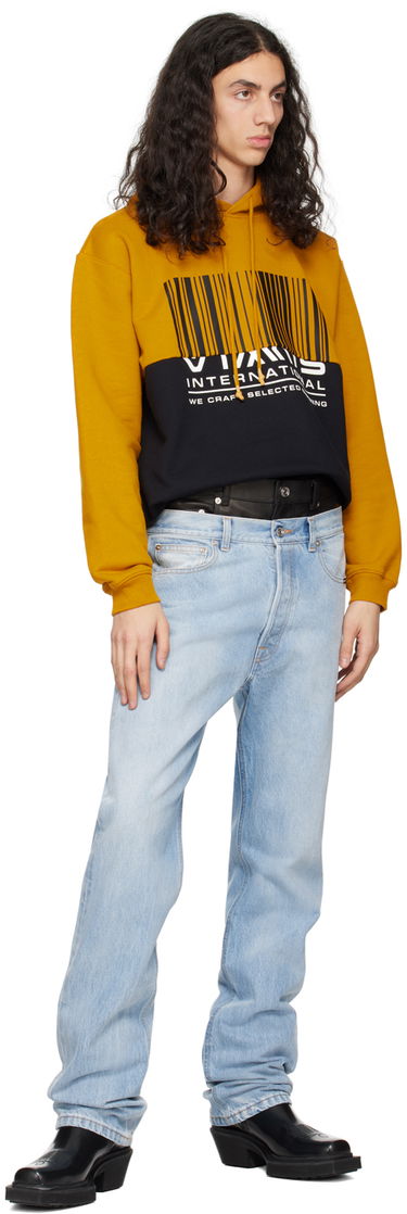 Sweatshirt VETEMENTS VTMNTS International Graphic Print Hoodie Gul | VL16HD600M, 3