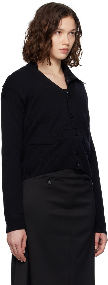 Sweater Maison Margiela MM6 Maison Margiela Wool Knit Cardigan Svart | S52HP0032 M13139, 1