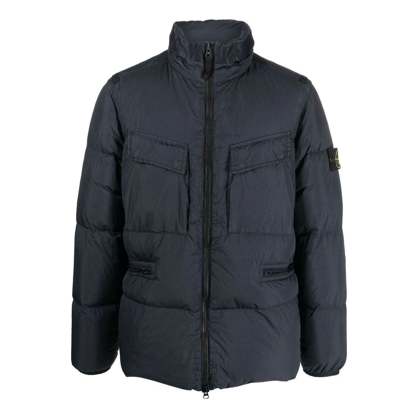 Pufferjacka Stone Island Patch Crinkle Labs Down Padded Jacket Blå | 771540123-V0020, 0