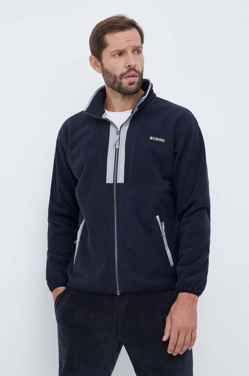 Sweatshirt Columbia Backbowl FZ Fleece Res Men's Fleece Jacket Svart | 2053853
