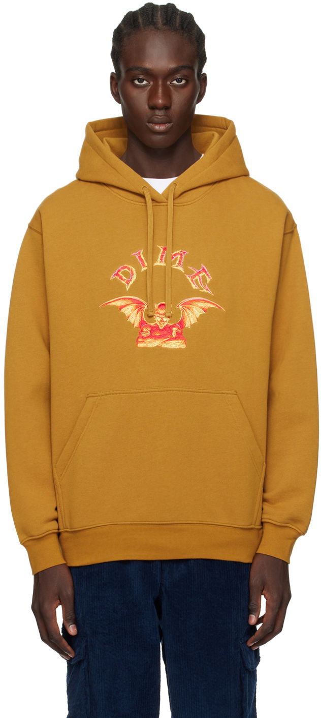 Sweatshirt Dime 'Devil' Hoodie "Tan" Orange | DIMEHO2312CAR