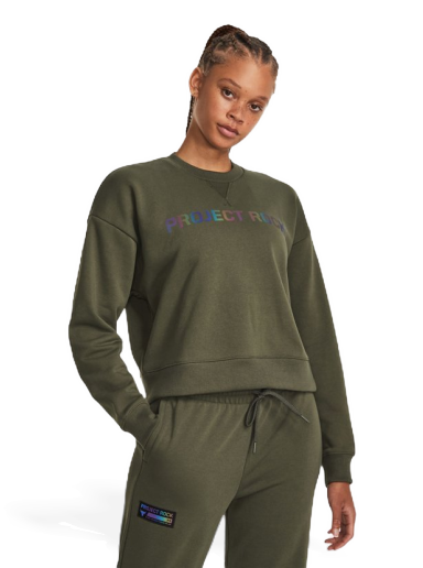 Sweatshirt Under Armour Crewneck Grön | 1380195-390