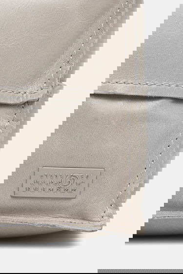 Axelväska Maison Margiela MM6 Maison Margiela Leather Paneled Shoulder Bag Grå | SB5WD0031.P8490.T1019, 4