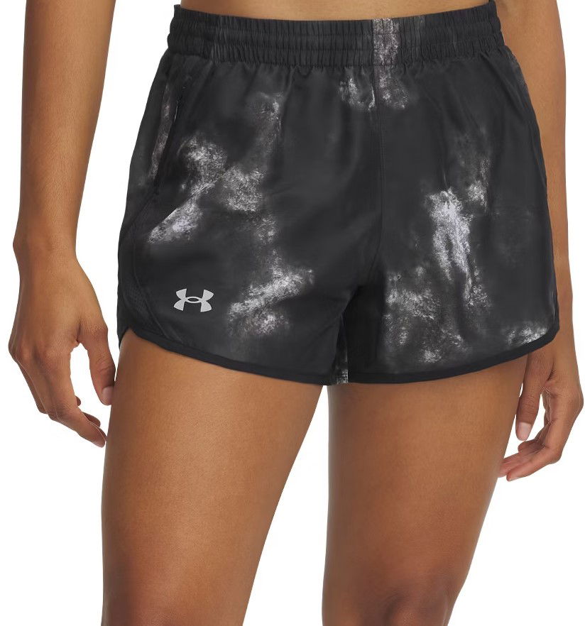 Shorts Under Armour Fly By 3" Printed Running Shorts Svart | 1382439-007