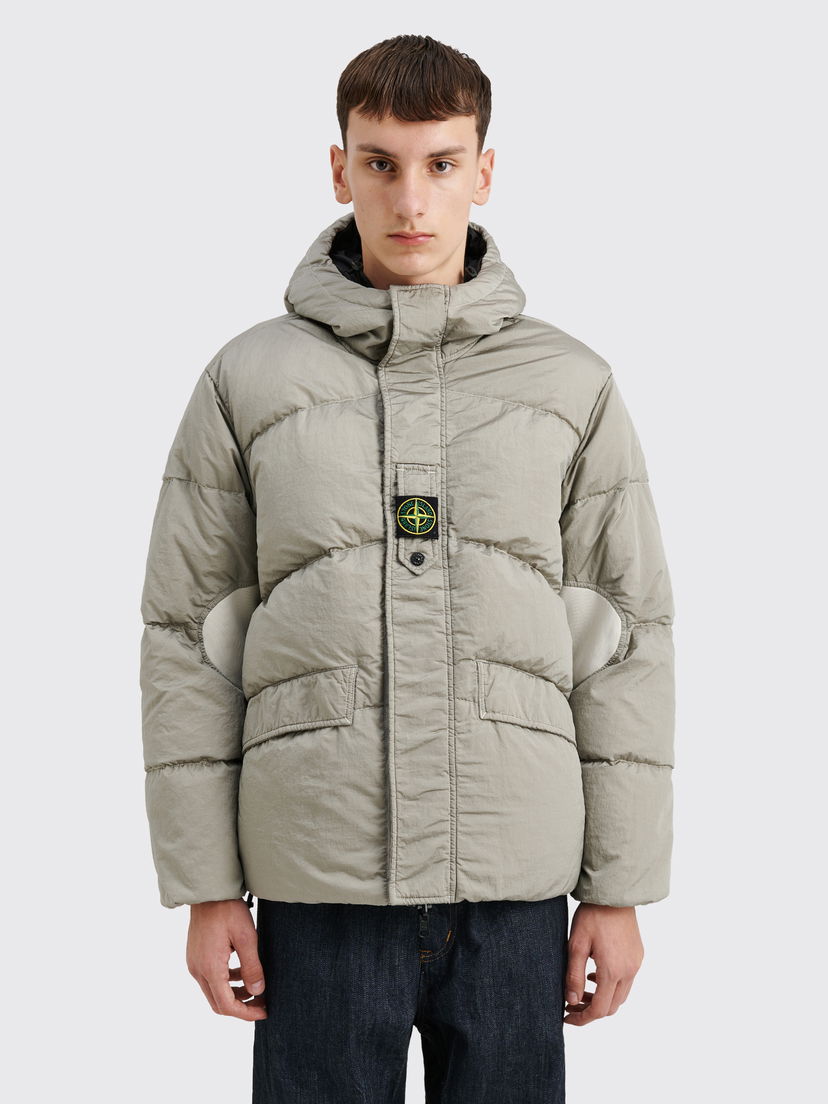 Pufferjacka Stone Island Econyl® Reversible Down Jacket Plaster Grå | 791542719 V0097