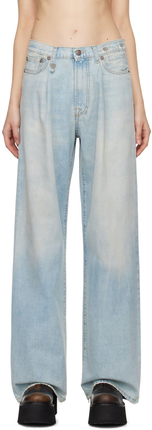 Jeans R13 R13 Damon Pleated Jeans Blå | R13W3147-897A