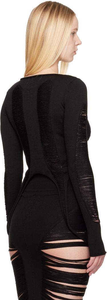 T-shirt Rick Owens Rick Owens Hollywood Anja Long Sleeve T-Shirt Svart | RO01E7616 KGRIDM, 2
