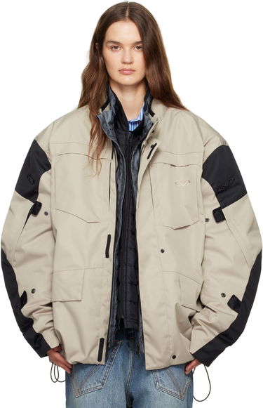 Parkas VETEMENTS Vetements Biker Parka and Liner Jacket Set Beige | UH76OJ750S, 0