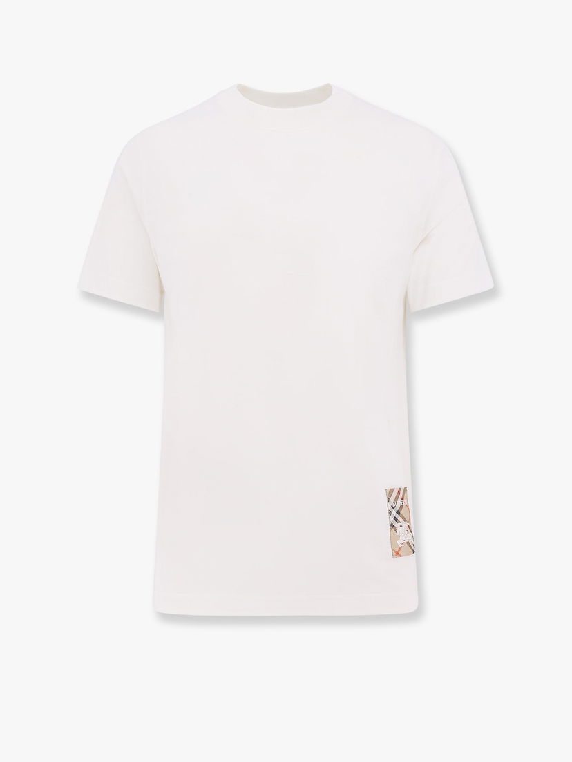 T-shirt Burberry White Short Sleeve T-Shirt with Pocket Vit | 8102254B7078