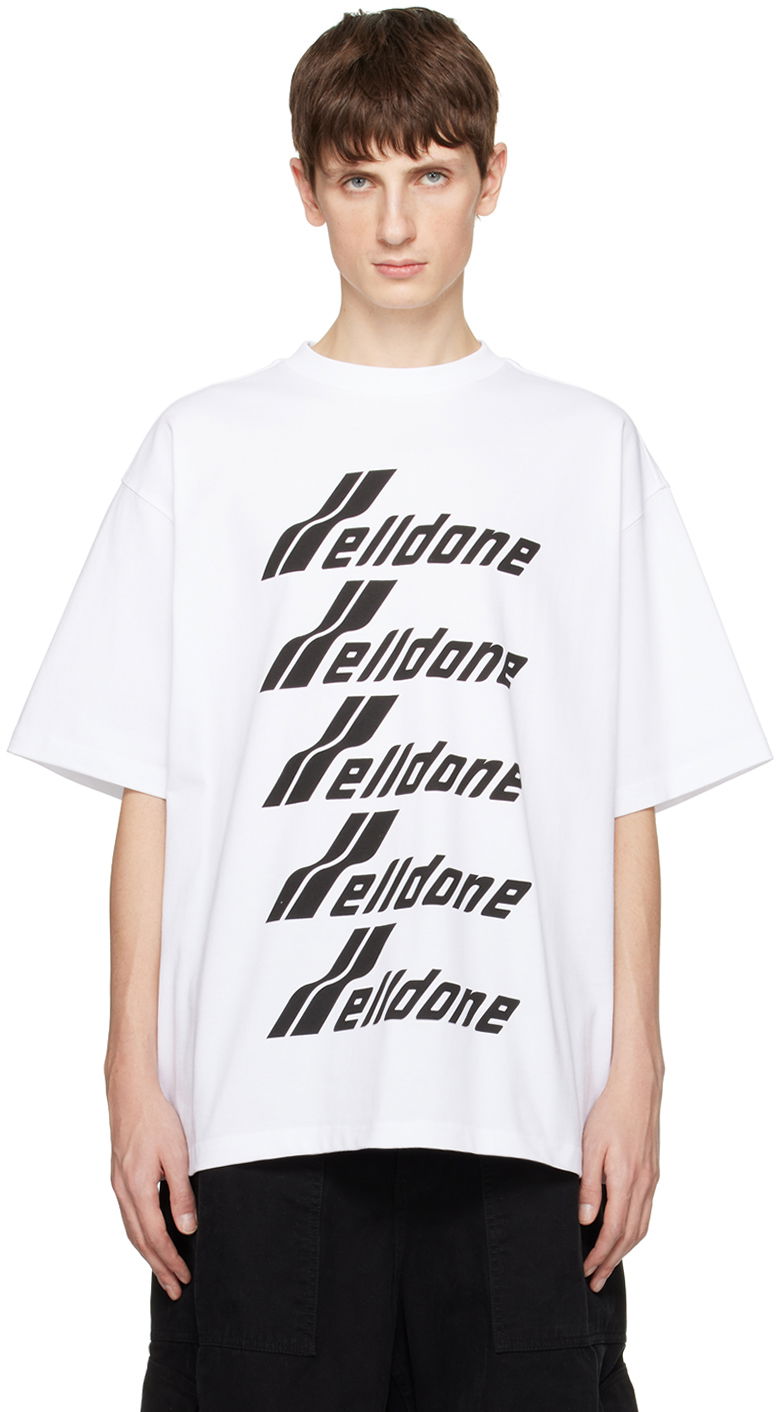 T-shirt We11done Printed T-Shirt Vit | WD-TP6-20-074-U-WH