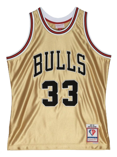 Jersey Mitchell & Ness Chicago Bulls Scottie Pippen 75th Swingman Jersey Metallisk | SMJY4398-CBU97SPIGOLD
