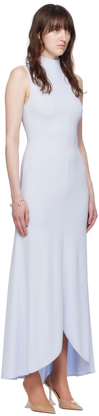 Klä Courrèges Mock Neck Maxi Dress Blå | 224JRO425JS0066, 1
