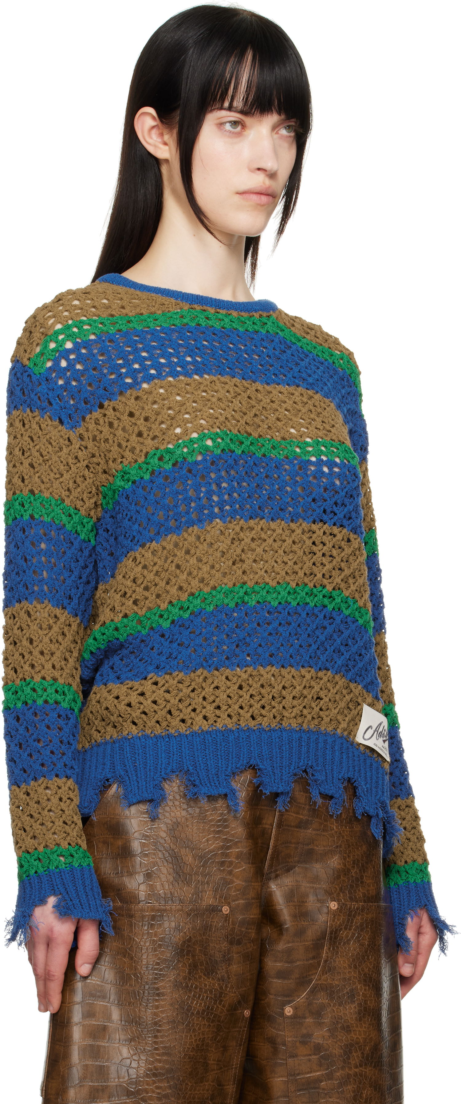 Sweater Andersson Bell Andersson Bell Damaged Stripe Knit Sweater Flerfärgad | atb1239u, 1