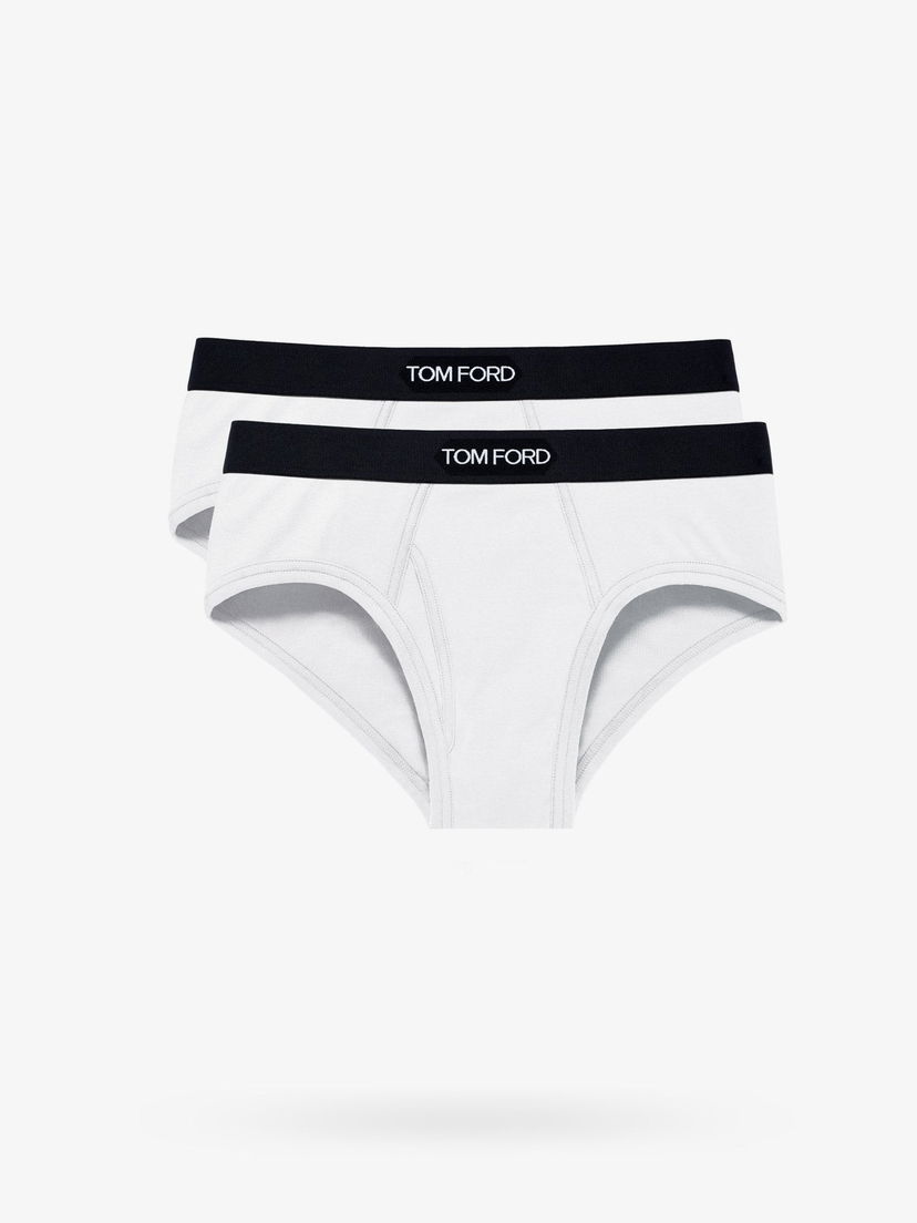 Boxare Tom Ford TOM FORD Men's Underwear Briefs 2-Pack Vit | T4XC11040100