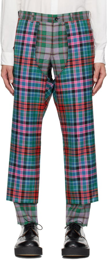 Byxor Comme des Garçons Comme des Garçons Homme Plus Tartan Chaps Trousers Flerfärgad | PL-P013-051-1-1, 0