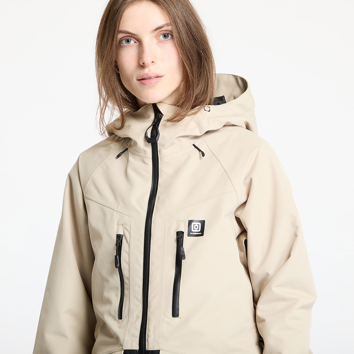Parkas Horsefeathers Larra II Women's Snowboard Jacket Beige | OW210K, 1