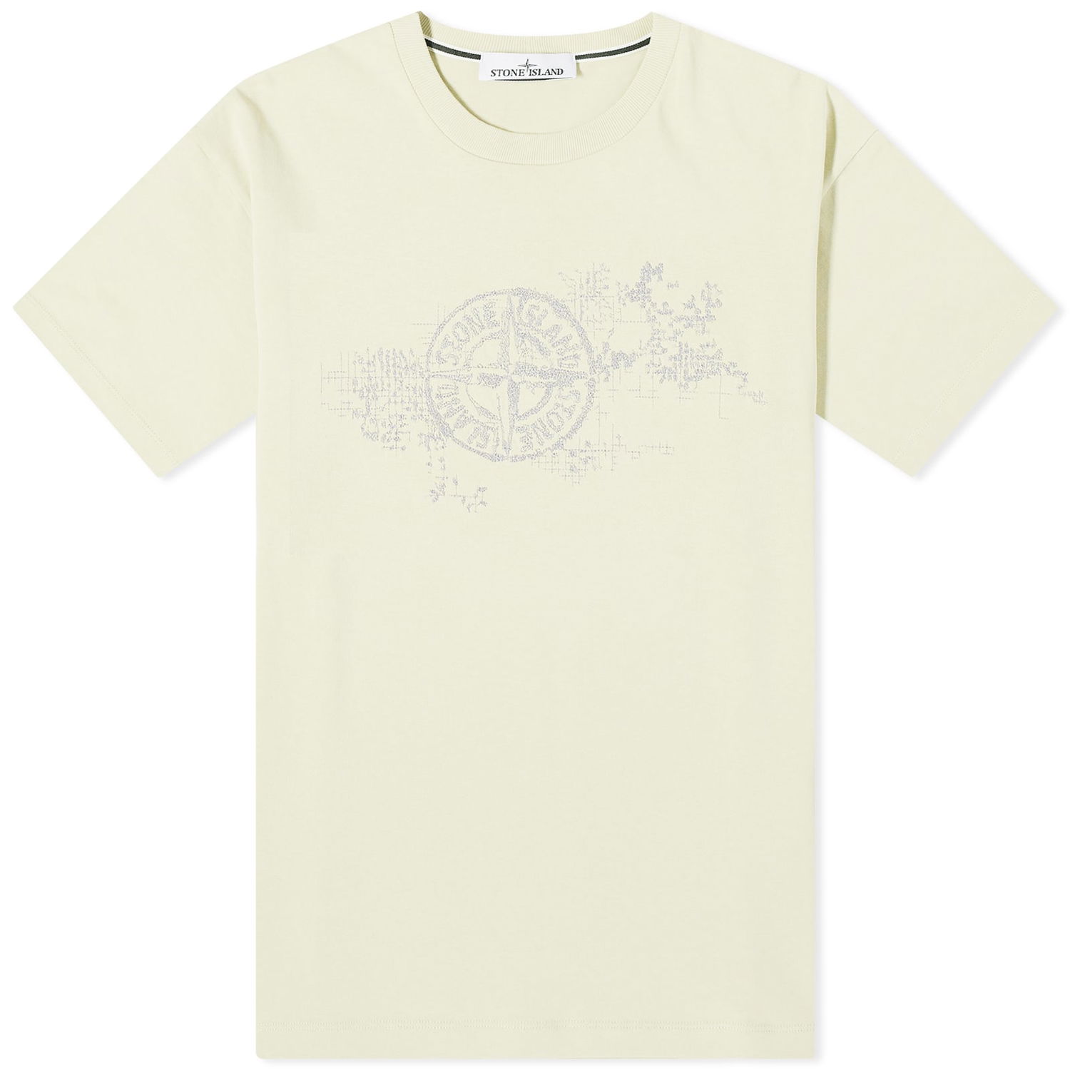 T-shirt Stone Island Camo One Badge Print T-Shirt Beige | 80152RCE8-V0051, 0