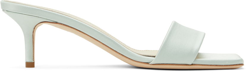Tillbehör Aeyde Aeyde Ilvy Satin Mules Grön | A11-HS-GAIS55TB155-SS25-1017-013