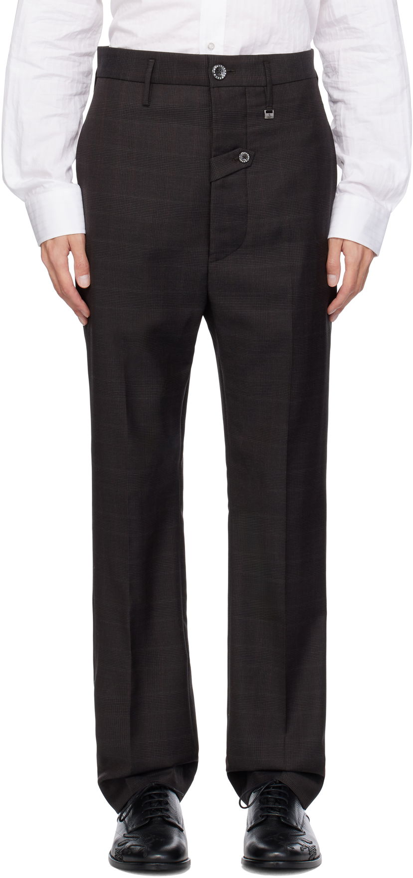 Byxor Vivienne Westwood Pull Down Trousers Brun | 2F01000D-W00YX-