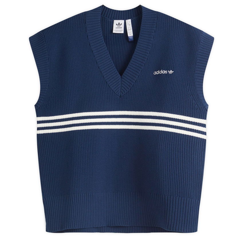 Sweater adidas Originals Women's Knit Vest Mörkblå | JJ3485