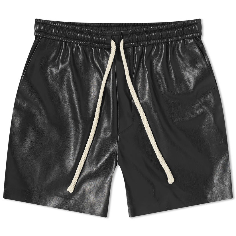 Shorts Nanushka Maurine Leather Look Shorts Svart | NW24RSST00599