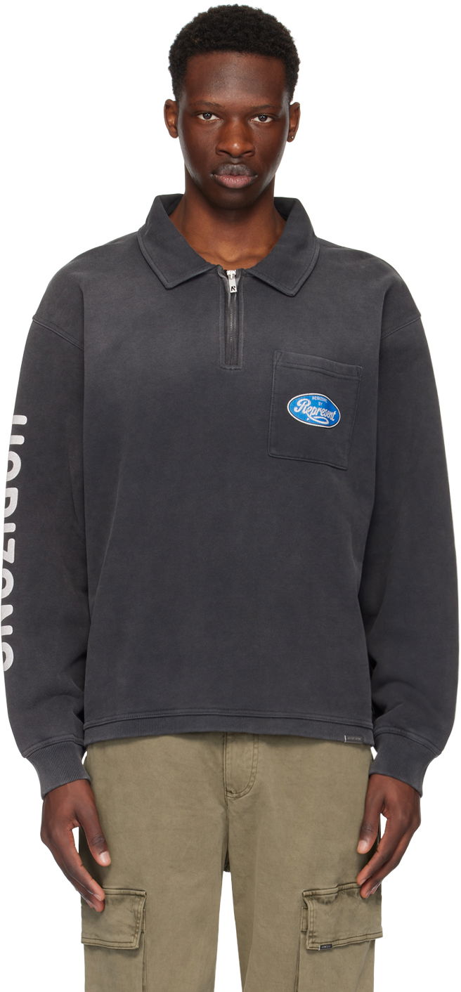 Sweatshirt Represent Clo Represent Black Classic Parts Sweatshirt Svart | MLM404-444, 0