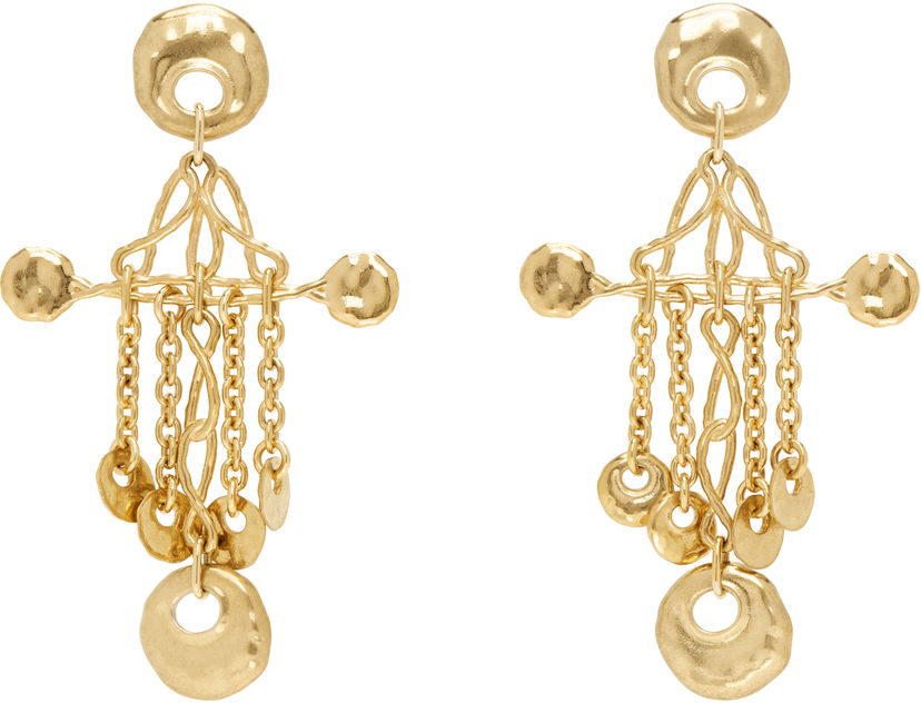 Örhängen CHLOÉ Chloé 'The Chloé Eclectic' Gold-Tone Drop Earrings Metallisk | CHC25SFE13CB7