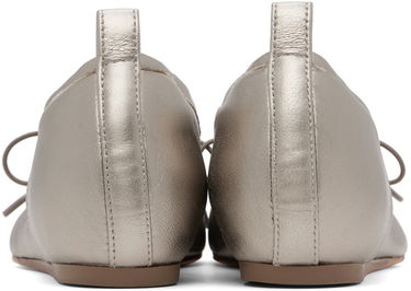 Klä Simone Rocha Simone Rocha Classic Pleated Ballerina Flats Metallisk | RMP23 0797, 1