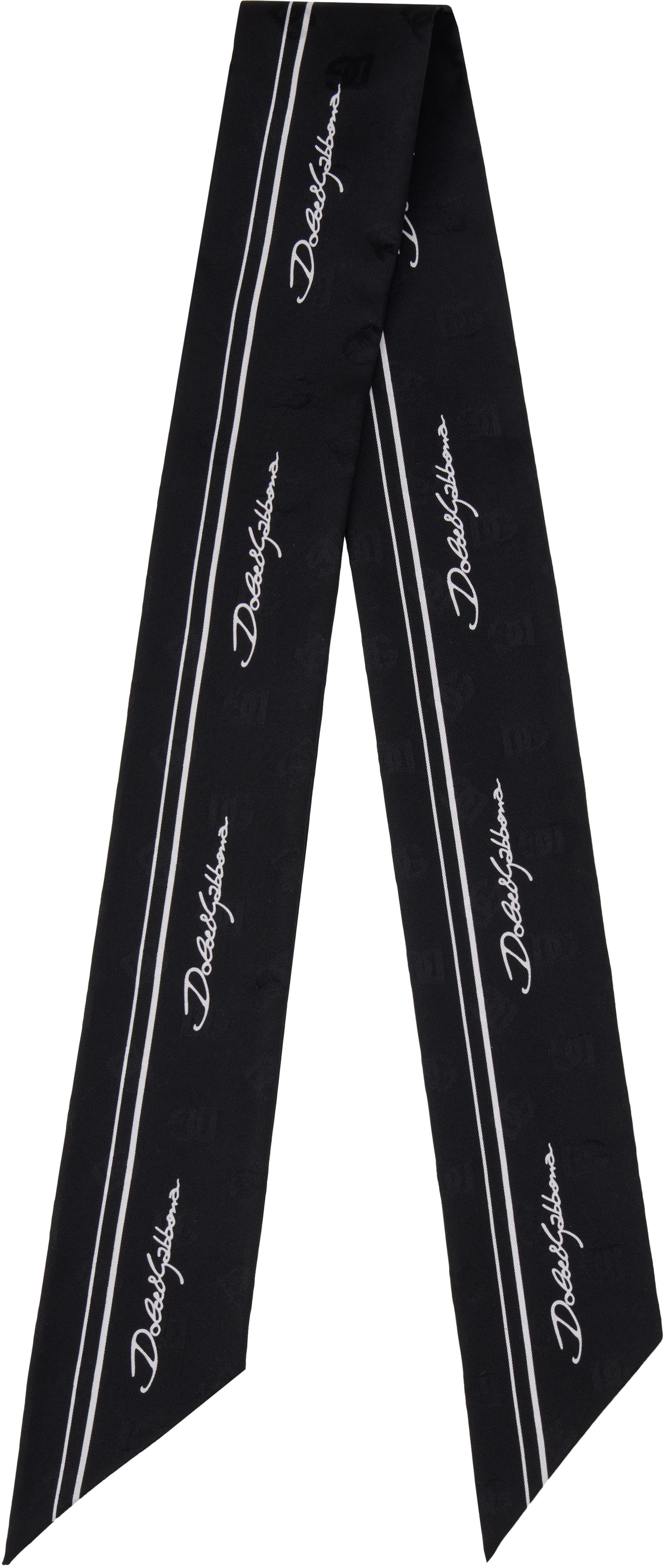 Halsduk Dolce & Gabbana Twill Headscarf Svart | FS215A GDCQO, 0