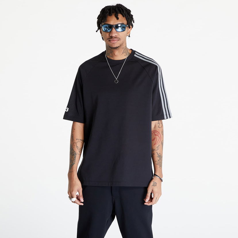 T-shirt Y-3 3-Stripes Short Sleeve Tee UNISEX Black/ Off White Svart | IR6265