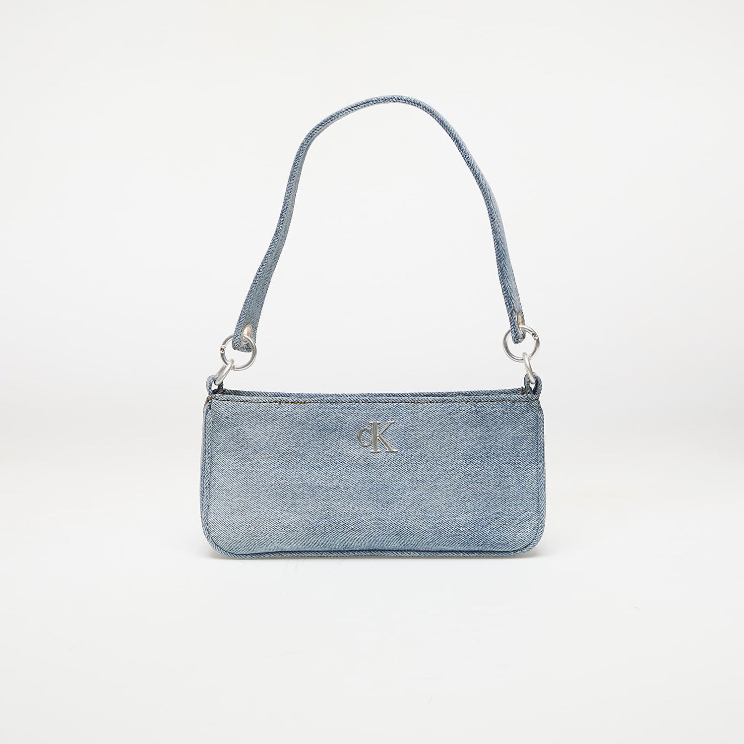 Handväska CALVIN KLEIN Calvin Klein Jeans Denim Shoulder Pouch Bag Blå | LV04F3217G VGO, 0