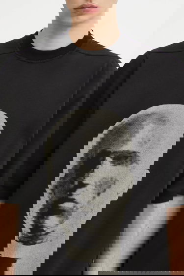 T-shirt Rick Owens Rick Owens DRKSHDW Jumbo T-Shirt with Print Svart | DU02E7274.RIGEP1, 3