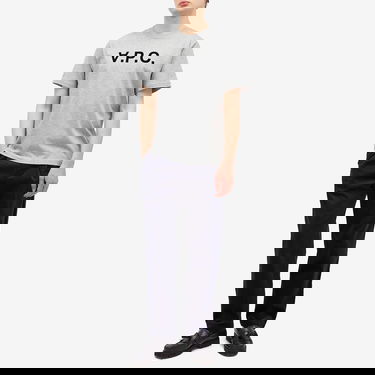 T-shirt A.P.C. VPC Logo T-Shirt Heathered Grey Grå | COHBM-M26384-TPI, 4