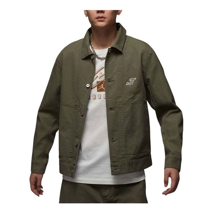 Jacka Jordan Tatum Chicago Jacket Grön | HM3881-222