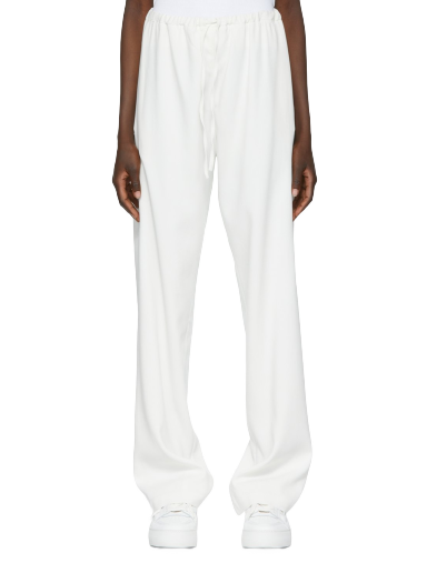 Byxor AMI SSENSE x Palazzo Trousers Vit | SPEUTR200.478