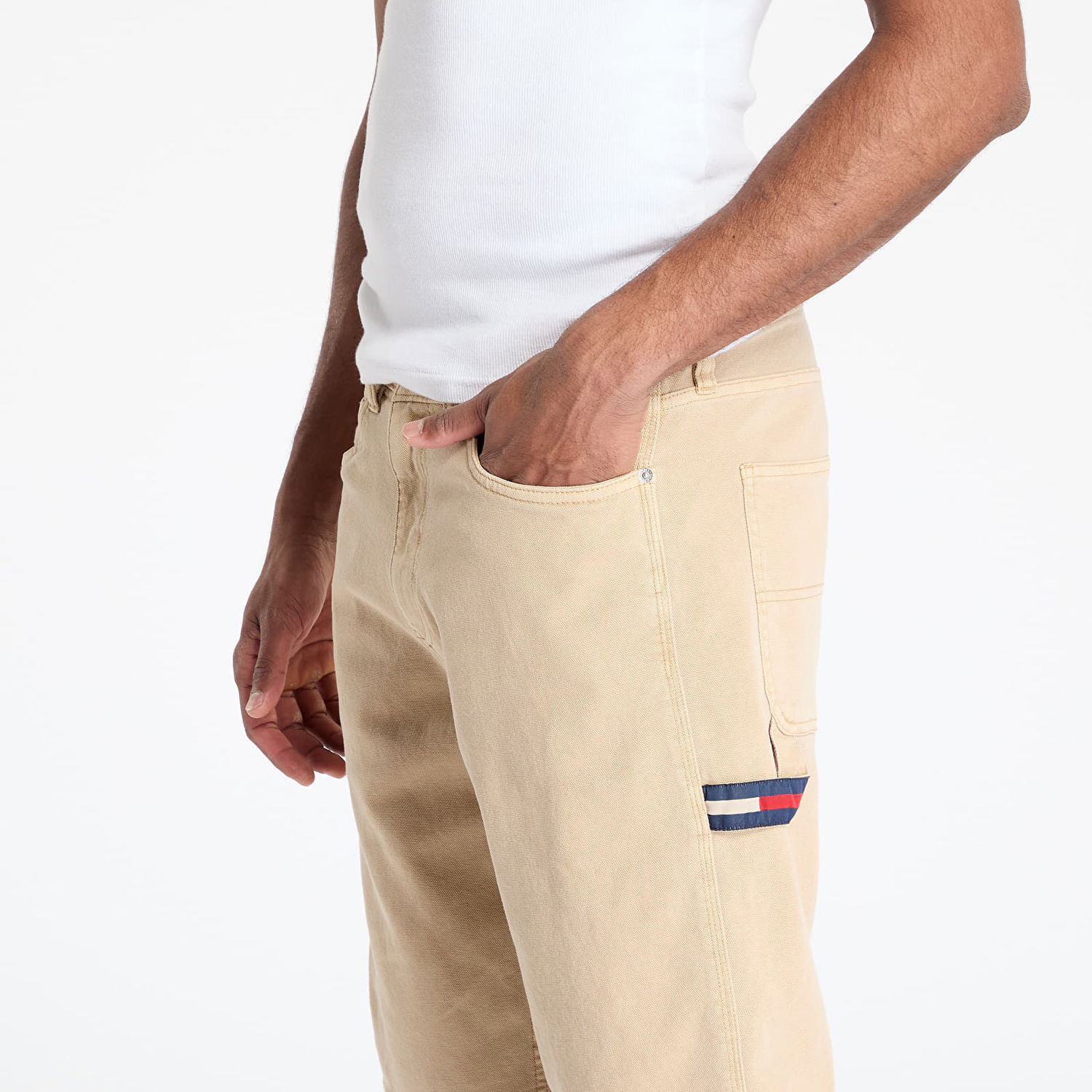 Shorts Tommy Hilfiger Tommy Jeans Jaimie Canvas Cargo Shorts Beige | DM0DM21951 ACT, 1